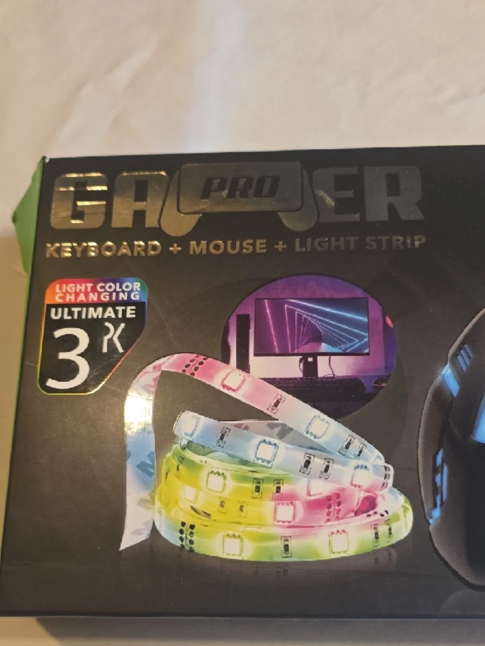 3-in-1 RGB Gaming Keyboard, Mouse & Headset Combo - Black